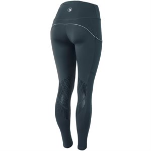 Horze Ladies Nicki Breathable Technical Knee Patch Tights - Obscure Night Dark Blue