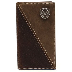 Ariat Diagonal Stitched Leather Rodeo Wallet