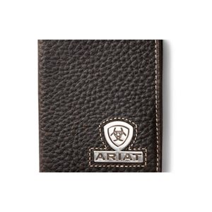 Ariat embossed leather wallet - Brown