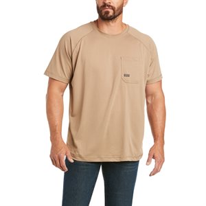 Ariat Men's Rebar HeatFighter Work T-Shirt - Khaki