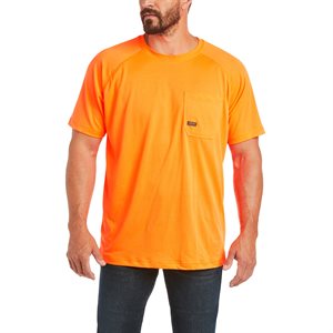 T-Shirt de Travail Ariat Rebar HeatFighter pour Homme - Orange