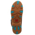 Twisted X Ladies Driving Moccassins Style TWDM0072 - Brown and turquoise